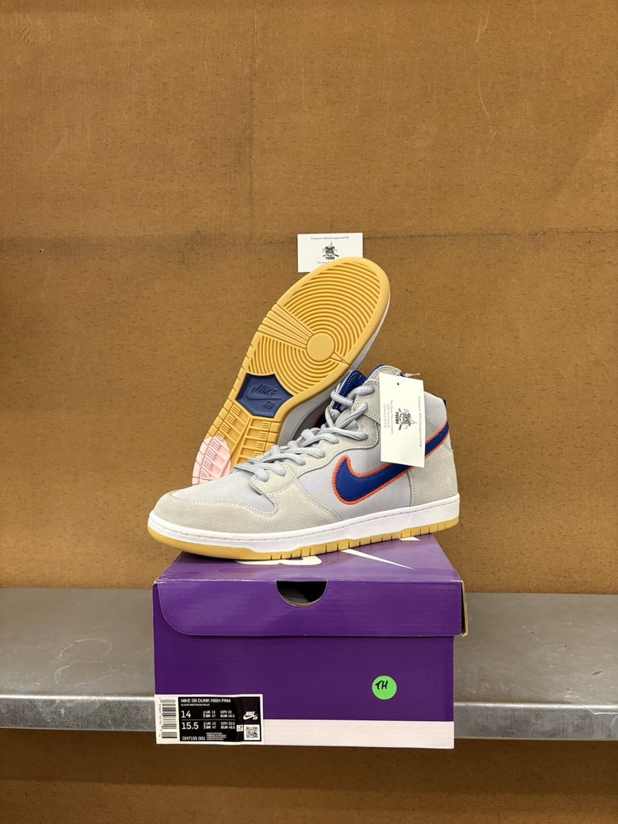 靴 Nike SB Dunk High PRM New York Mets Nike SB Dunk High Premium New York Mets NYC Grey Orange Blue