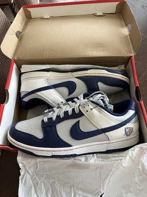 Nike Dunk Low Retro EMB NBA Nets 75th Anniversary Grey Fog Blue Void White