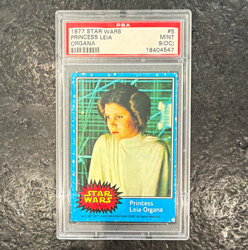 1977 Topps Star Wars #5 Princess Leia Organa — PSA 9 (OC)