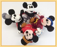 Disney Theme Parks Exclusive Mickey Mouse 70th Anniversary Bean Bag Set NEW