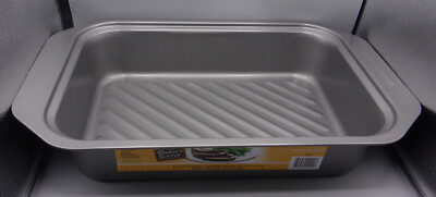 Bakers Secret 16.25'' x 11.25'' x 3.25'' Non Stick Aluminum Baking Pan Roaster -NEW