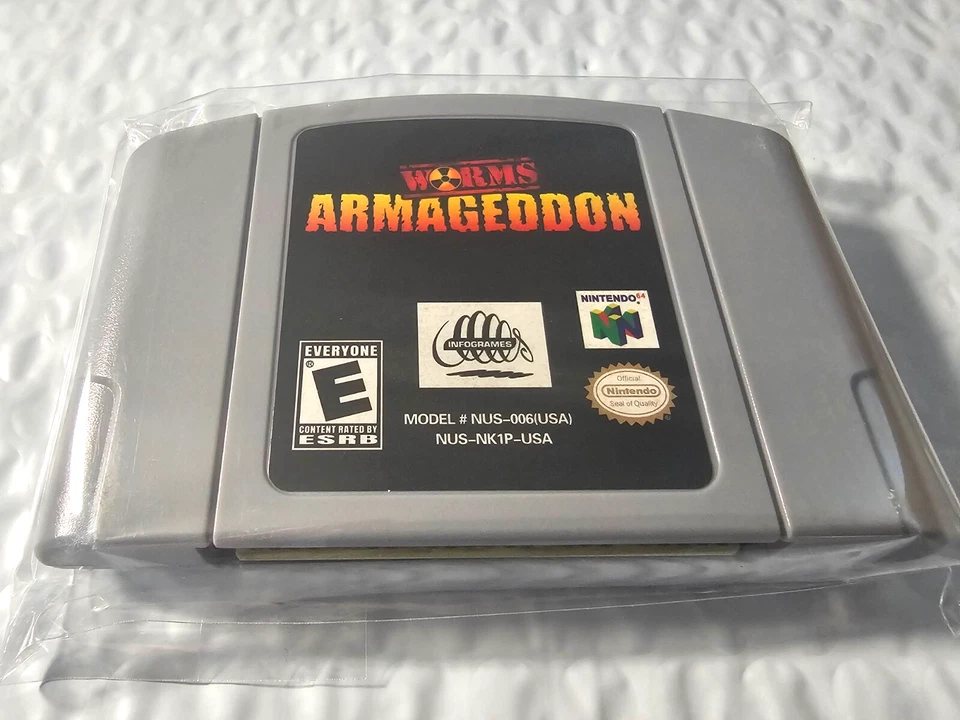 New Nintendo 64 Worms Armageddon N64 Nintendo Infogames 2000 Game Cartridge - Image 3 of 4