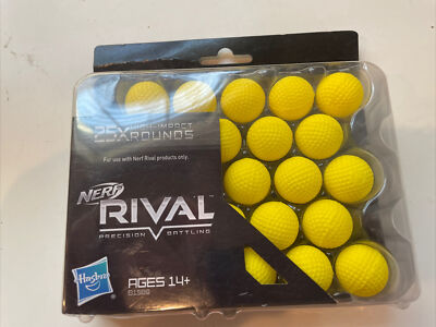 Nerf - Rival Precision Battling Round Refill 25-Pack Yellow Hasbro High Impact