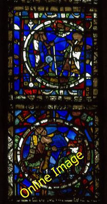 Photo 12x8 Detail of Stained Glass, Lincoln Cathedral From Window s.XXXI s c2014