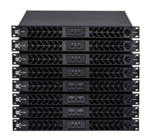 CVR Audio D-1504 BLACK Professional Power Amplifier 1 Space 1500 Watts x 4 at 8Ω