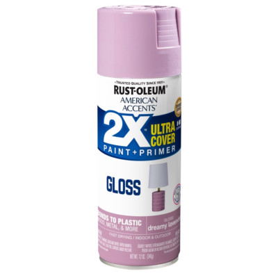 All Surfaces 2X Ultra Cover Protection Gloss Lavender Spray Paint & Primer 12 Oz