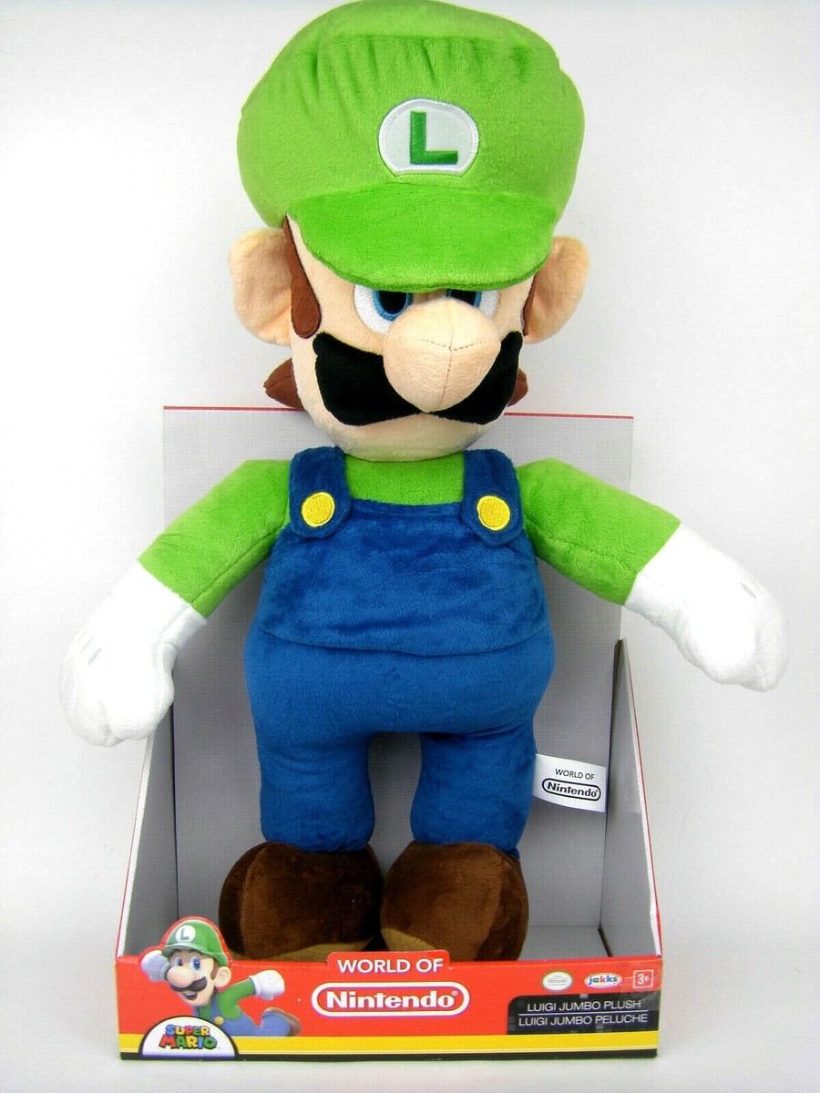 Super Mario Luigi Jumbo Plush World Of Nintendo Brand New 18
