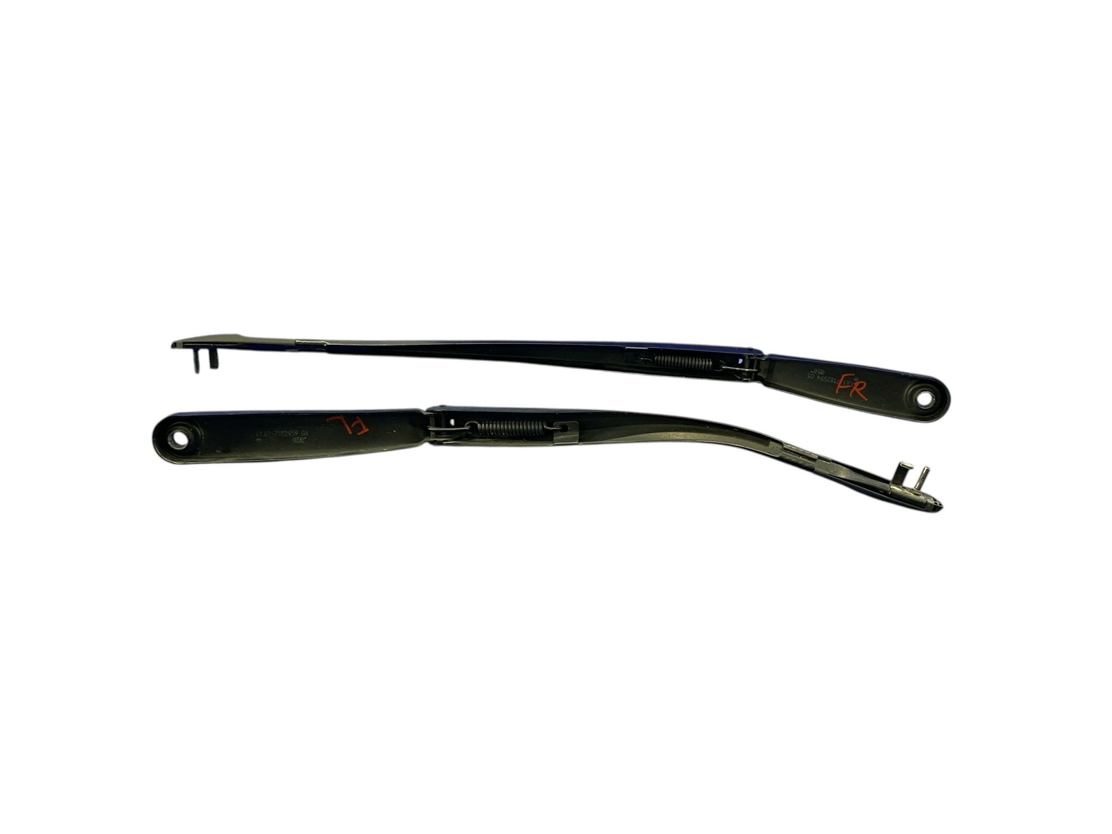 2009-2014 ROLLS ROYCE GHOST FRONT LEFT RIGHT WINDSHIELD WIPER ARM SET BLACK OEM