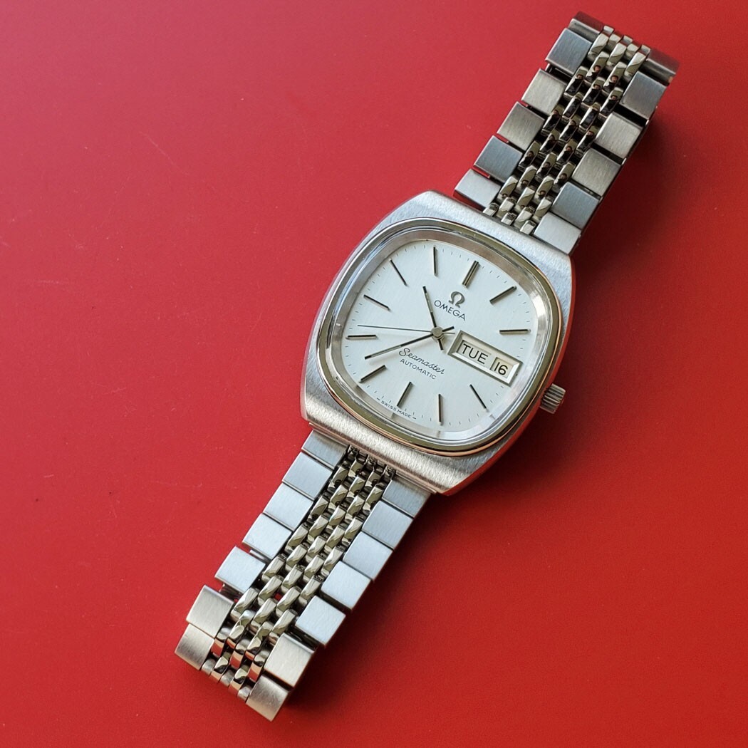 VINTAGE 1979 MEN OMEGA SEAMASTER CAL 1020 SS AUTOMATIC DAY DATE