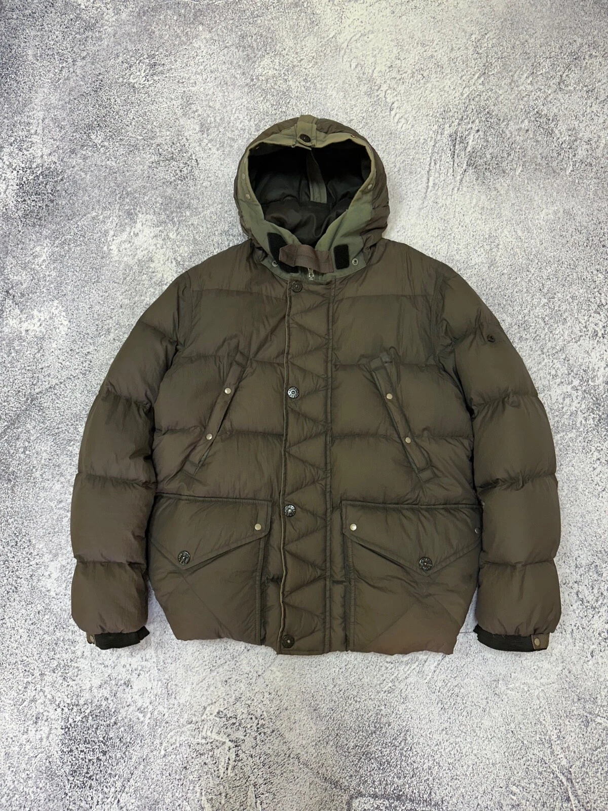 Piumino Stone Island A I 10 reversibile opaco taglia L