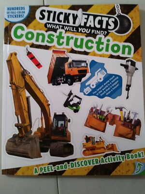 Activity Book Sticky Facts What will you find Construction by Workman Publishing