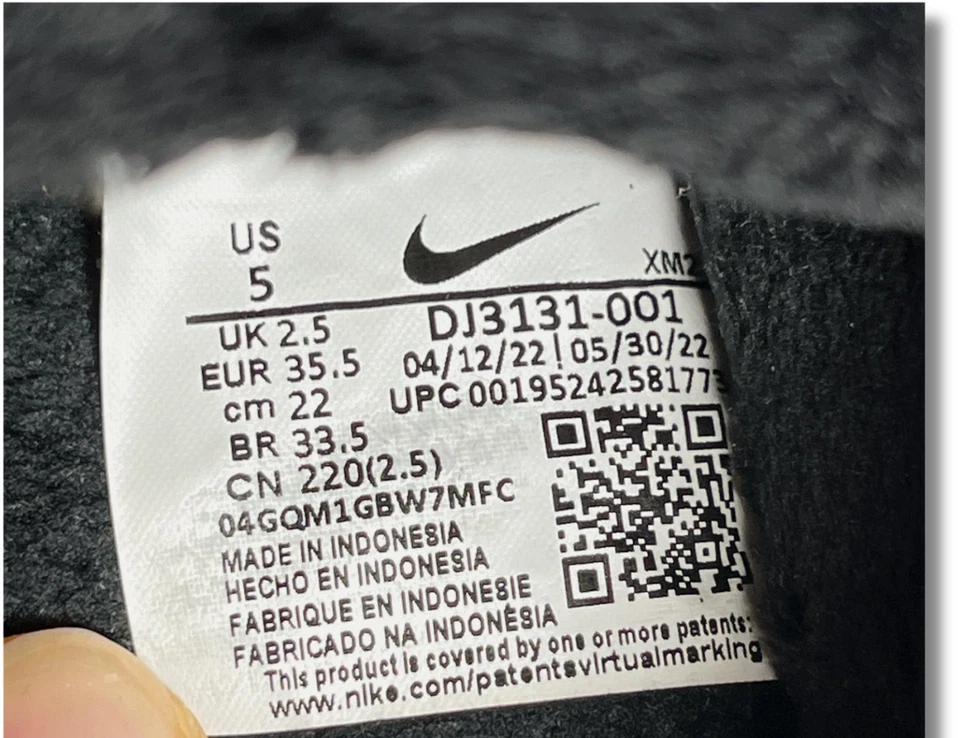 Nike Burrow NA Negro Blanco Talla 5 Zapatilla Slide Para Mujer DJ3131 001 Foto 3 de 4