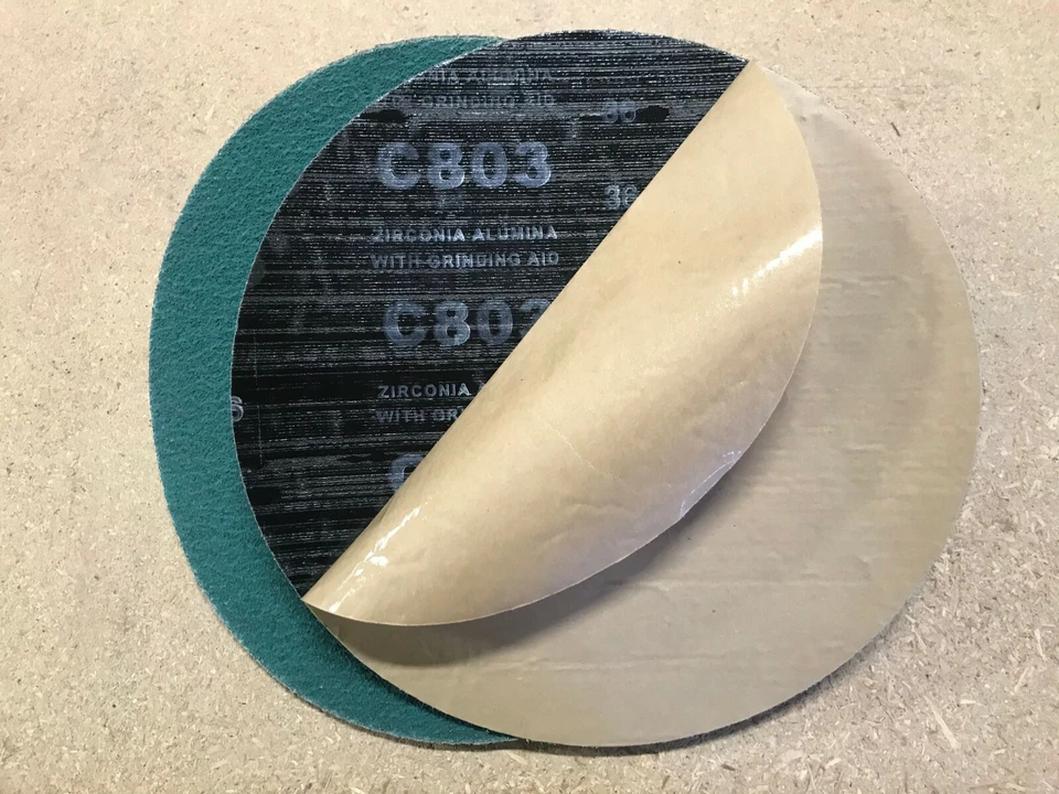 ПЕРВОКЛАССНЫЙ ЦИРКОНИЙ COLTH 12» PSA (ЛИПКАЯ СПИНА) ШЛИФОВАЛЬНЫЕ ДИСКИ, 60 ЗЕРНИСТОСТЬ, 6 - УПАКОВКА! - Изображение 2 из 3