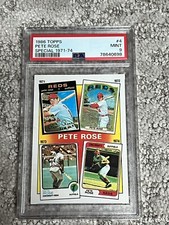 PSA 9 MINT BASEBALL CARD 1986 TOPPS PETE ROSE CINCINNATI REDS 1971-74 SPECIAL