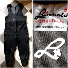 Vintage 70s LUIPPOLD Sportbekleidung Black Jersey Jumpsuit Breeches Tank Size 5
