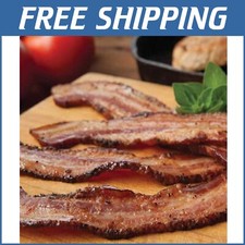 Fully Cooked Thick Cut Bacon - 80 Slices, 10-Year Shelf Life, Ready to Eat