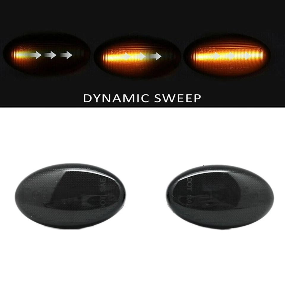 For 08-19 Subaru Forester Impreza Dynamic Smoke LED Side Marker Blinker Lights - Image 2 of 4