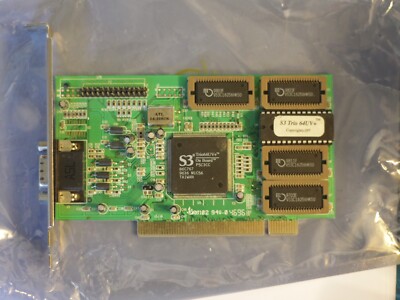 S3 TrioUV+ 86C767 2MB PCI VGA Video VGA Grafikkarte für DOS