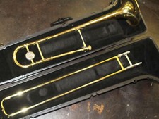 AS-IS Parts Repair - Bach Trombone - Made in USA - w/ OEM Hard Case Gold