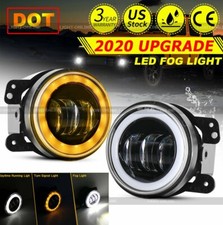 Pair 4 Inch Led Fog Lights Front Bumper Driving Lamps For Jeep Wrangler Jk Jl Jt Pair 4 Inch Led Fog Lights Front Bumper Driving Lamps For Jeep Wrangler Jk Jl Jt