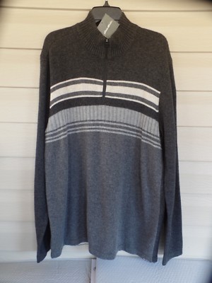 Eddie Bauer Men's Long-Sleeve Sidecut 1/4-Zip Sweater LGT. 0063NWT'S MSRP $99.00