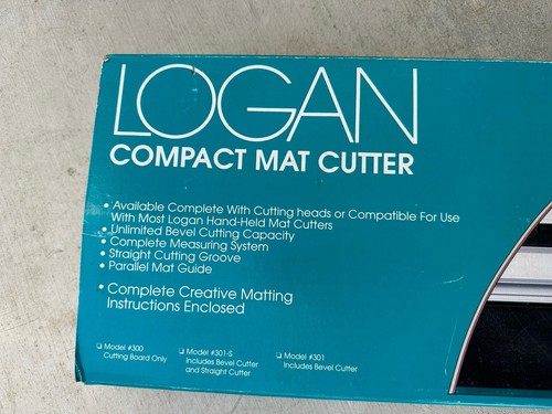 Logan Compact Mat Cutter Model 301 W 3 Cutters 2000 701 302 Bevel Straight EUC - Picture 2 of 19