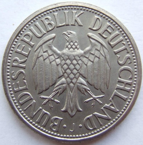 Coin Federal Republic of Germany 1 German Mark 1959 J in Uncirculated - Picture 2 of 2
