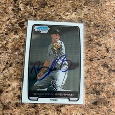 Brandon Brennan Signed 2012 Bowman Draft Chrome Rc Auto Chicago White Sox