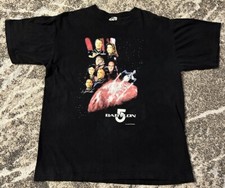 Vintage 1997 Babylon 5 Promo Short Sleeve T Shirt Men s Size L Black Sngl Stitch