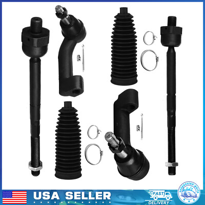 CAUTOPARTS Front Inner & Outer Tie Rod End Set For Ford Expedition F-150 Lincoln Navigator (07-16)