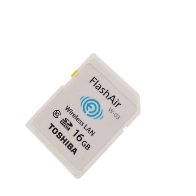 Used Toshiba FlashAir 16GB Wireless LAN Wi-Fi SD Card SDHC Class