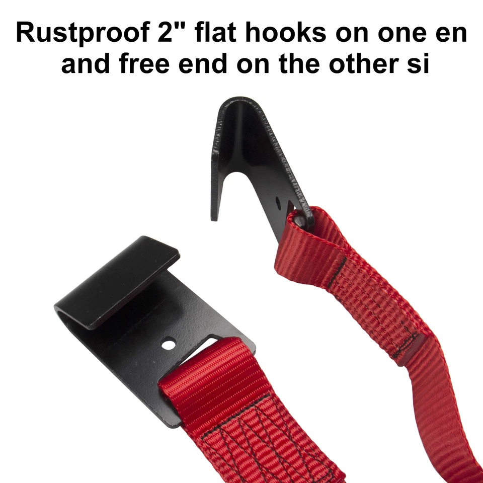 Correas de carretilla de remolque de neumáticos de alta resistencia correa de cesta red de rueda ajustable con gancho plano Foto 4 de 4