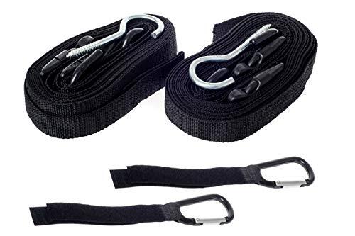 Double Kayak Wall Hanger Storage Straps for Indoor Outdoor Hanging Mount