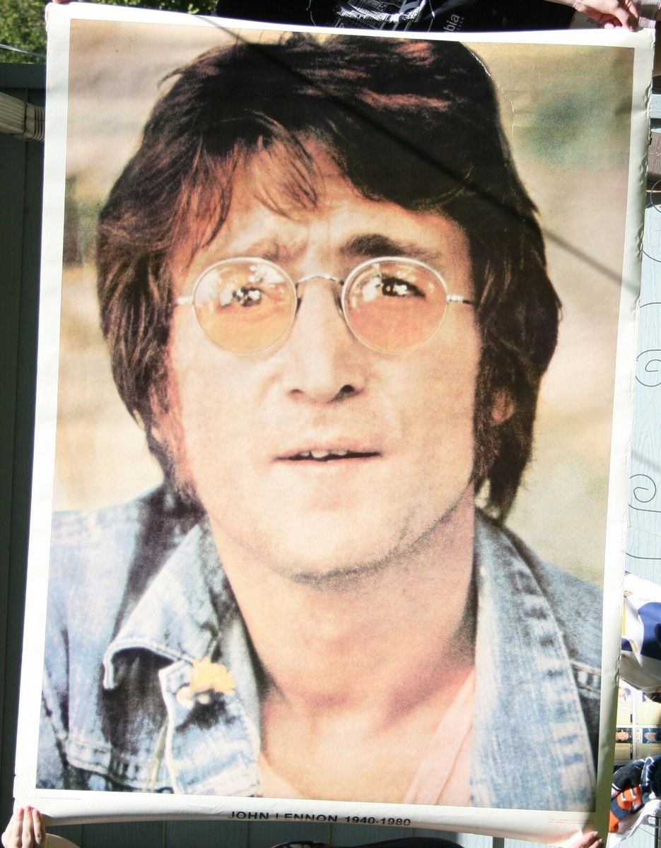 Large 1980 John Lennon 1940-1980 Memorial 42 x 58