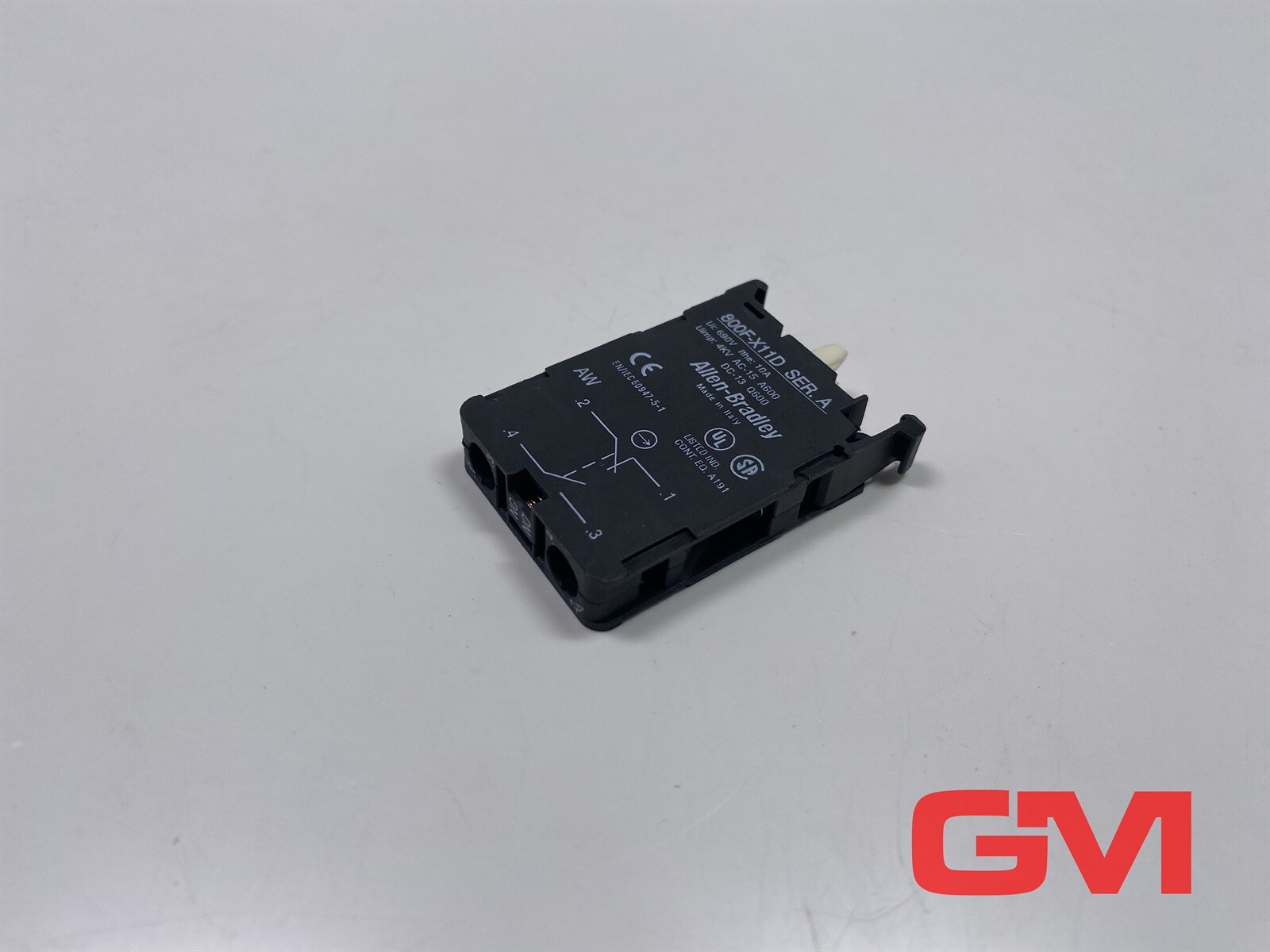 Allen-Bradley Contact Block 800F-X11D 1NO/1NC Series A 22.5 Mm