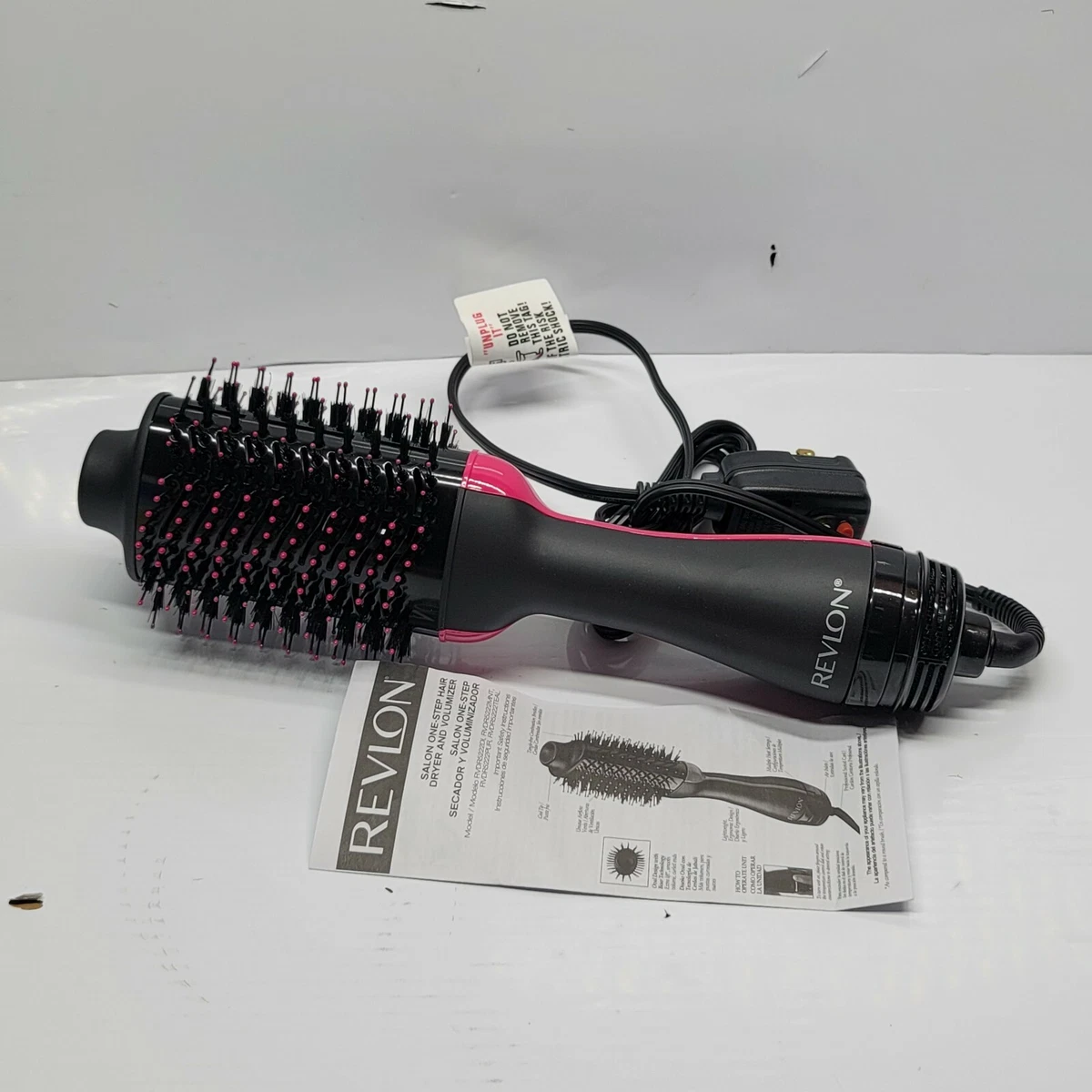 Revlon One Step Hair Dryer And Volumizer Hot Air Brush Black & Pink  (RVDR5222)