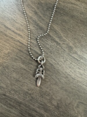 Authentic Chrome Hearts Dagger Charm Chrome hearts Dagger Pendant