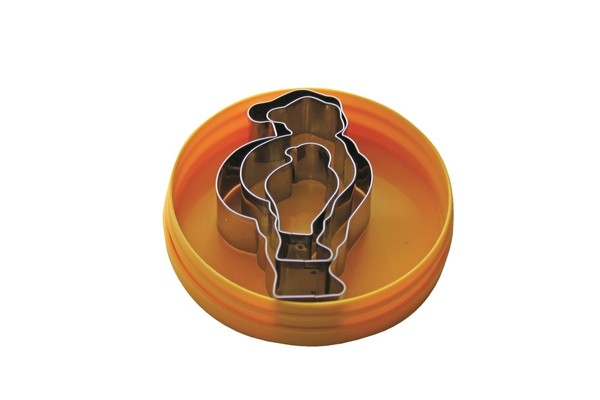 Weihnachtsausstecher Ausstechersatz Ausstecher Nikolaus 3Er Set Formen In Dose-image