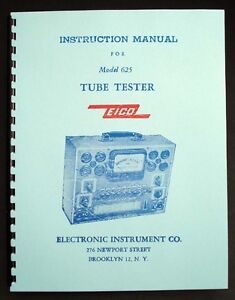 Eico 625 Tube Tester Chart