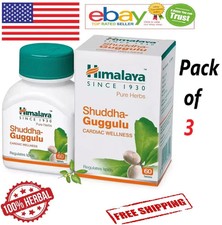 3X SHUDDHA GUGGULU Himalaya 60 Tabs Each With Long Expiry  Free Shipping