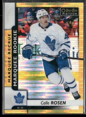 2017-18 O-Pee-Chee Platinum Calle Rosen Seismic Gold RC /50 #168 Maple Leafs