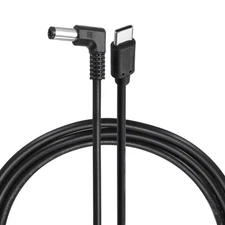 45W PD Trigger Cable, 15V 3A 5.5x2.1mm Type-C Right Angle Power Cord 2.0m