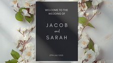 Acrylic Wedding Welcome Sign