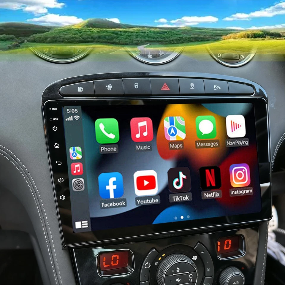 Für Peugeot 308 408 RCZ 2007-2015 9 Zoll Android 15 Autoradio 64GB GPS Navi WiFi - Bild 1 von 4