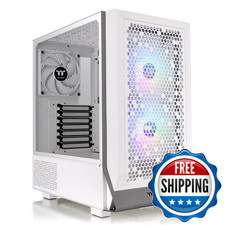 Thermaltake Ceres 300 Snow Edition Mid Tower E-Atx Computer Case Tempered Glass