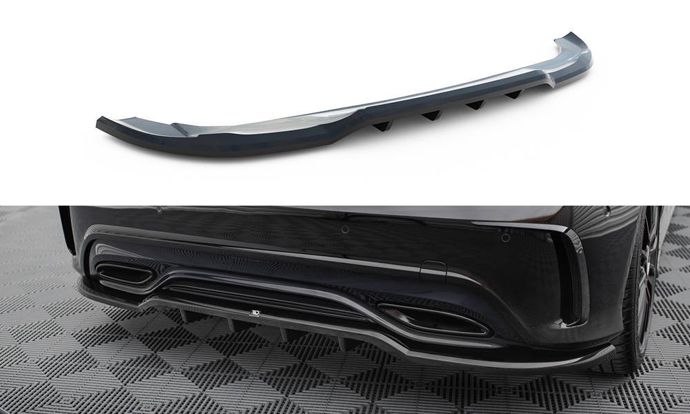 Splitter Arrière Maxton Mercedes A W177 AMG-Line Diffuseur Spoiler Noir Brillant