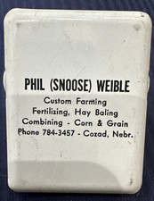 CUSTOM FARMING. Vintage Advertising Clip Grai...