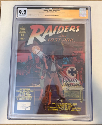 Marvel Super Special 18 : Raiders of the Lost Ark - SIGNED X3 - CGC 9.2