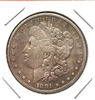 Morgan Silver Dollar 1881P, Very Fine