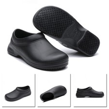 4 Styles Chef Shoes Kitchen Cook Shoes Slip Resistant Waterproof Safe Shoe Size